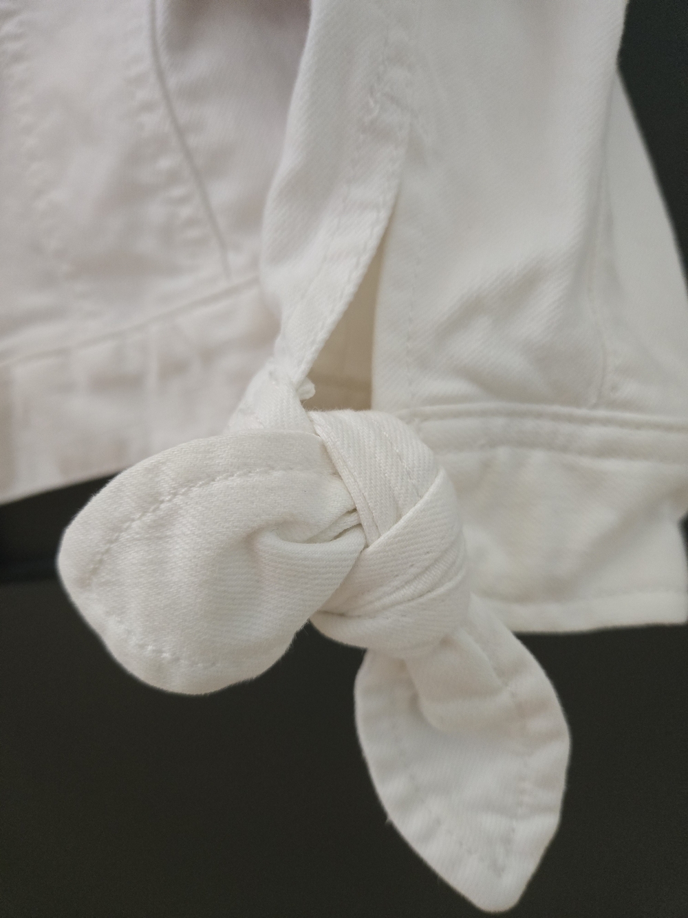 Ann Taylor White Denim Jean Jacket - Picture 4 of 9